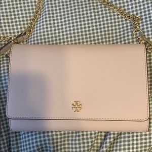 Tory Burch over the shoulder wallet